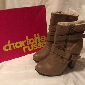 Charlotte Russe Yarik Ankle Booties Heels
